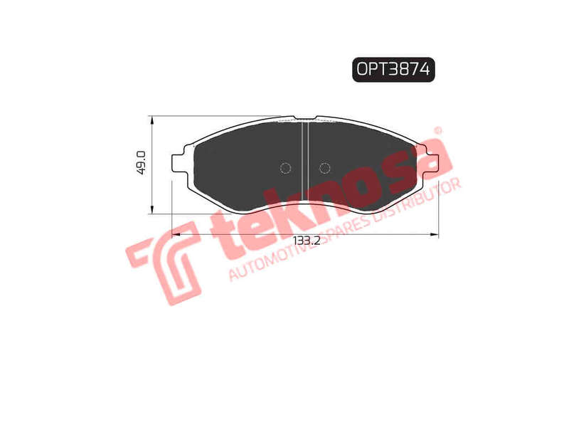 BRAKE PADS - OPT3874 (OPTIMA)
