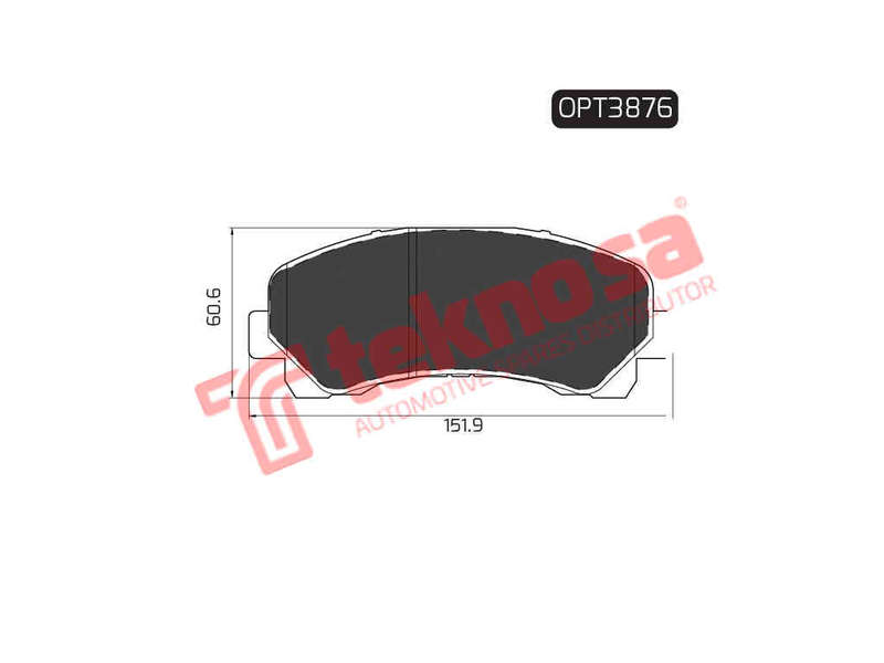 BRAKE PADS - OPT3876 (OPTIMA)
