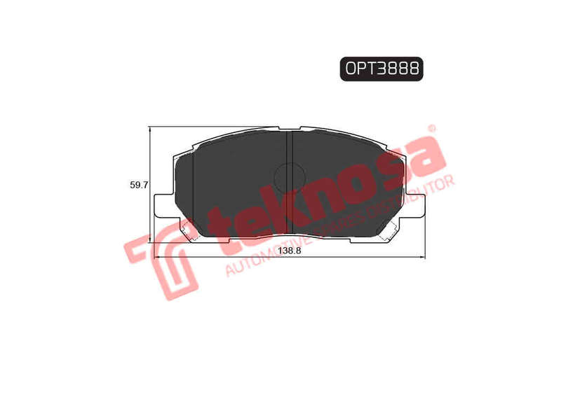 BRAKE PADS - OPT3888 (OPTIMA)