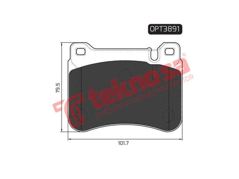 BRAKE PADS - OPT3891 (OPTIMA)