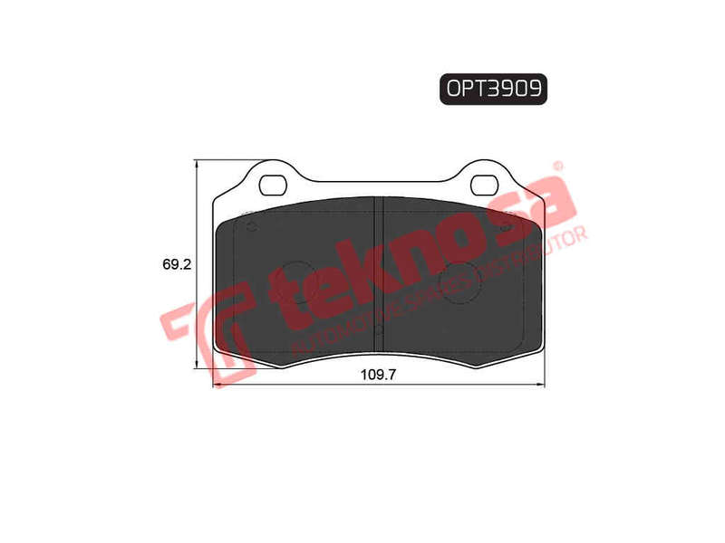BRAKE PADS - OPT3909 (OPTIMA)