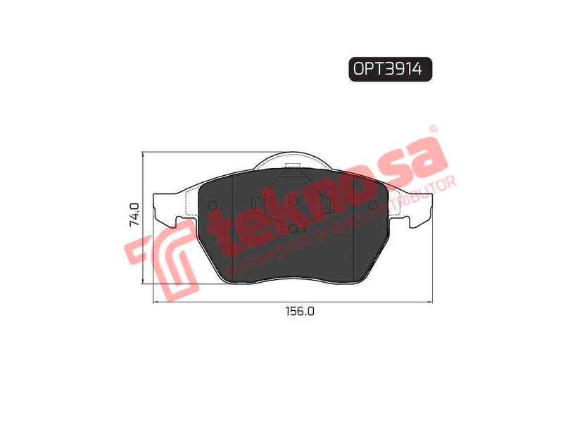 BRAKE PADS - OPT3914 (OPTIMA)