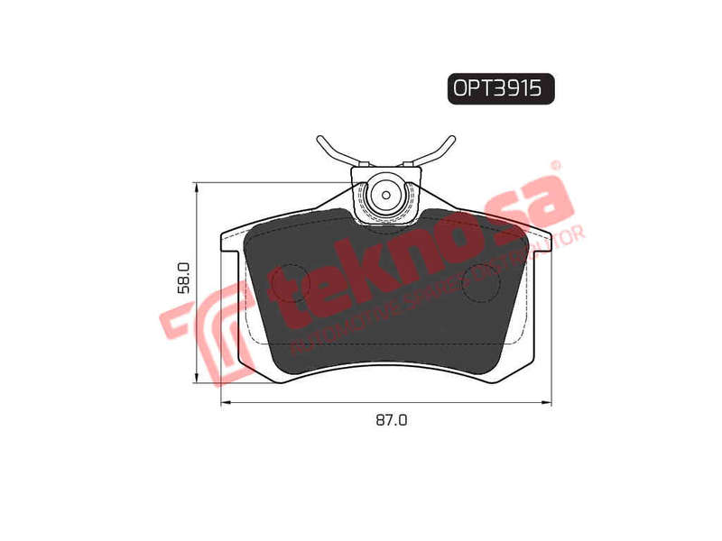 BRAKE PADS - OPT3915 (OPTIMA)