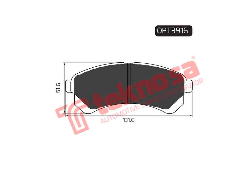 BRAKE PADS - OPT3916 (OPTIMA)
