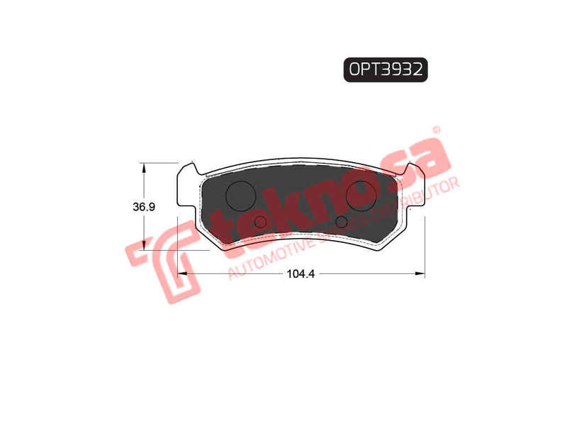 BRAKE PADS - OPT3932 (OPTIMA)