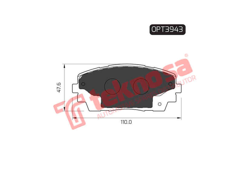 BRAKE PADS - OPT3943 (OPTIMA)