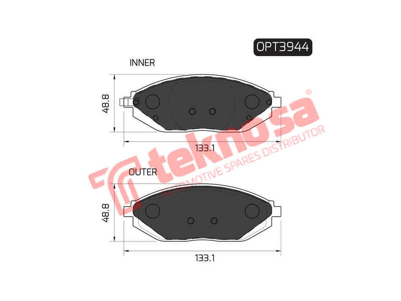 BRAKE PADS - OPT3944 (OPTIMA)