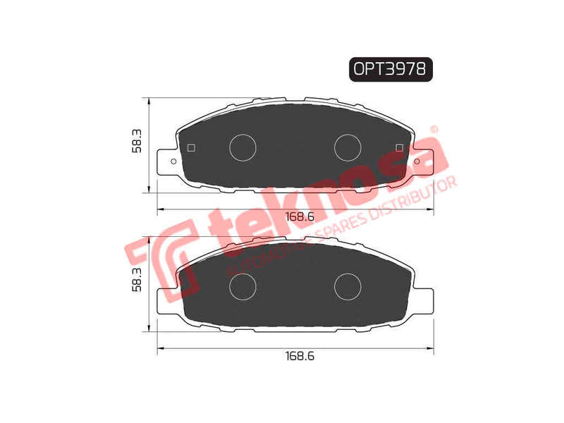 BRAKE PADS - OPT3978 (OPTIMA)
