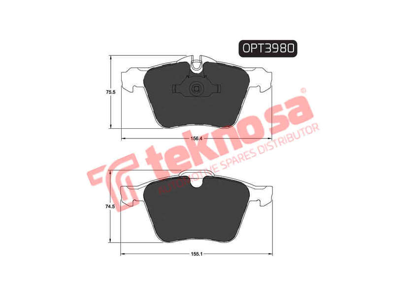 BRAKE PADS - OPT3980 (OPTIMA)