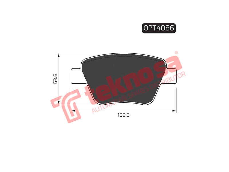 BRAKE PADS - OPT4086 (OPTIMA)