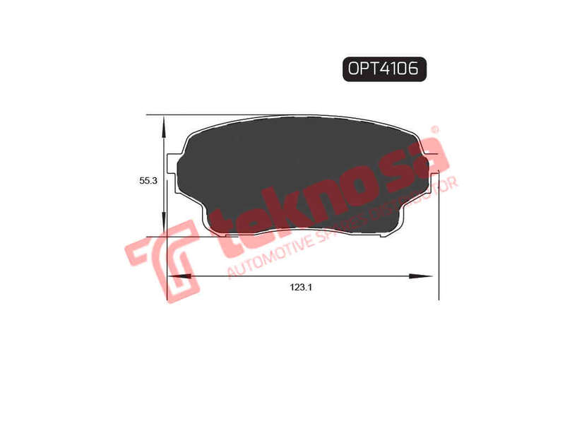 BRAKE PADS - OPT4106 (OPTIMA)