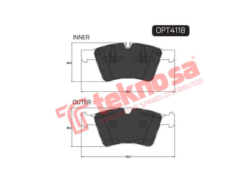 BRAKE PADS - OPT4118 (OPTIMA)
