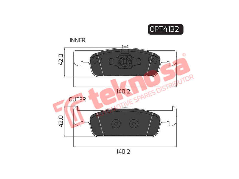 BRAKE PADS - OPT4132 (OPTIMA)