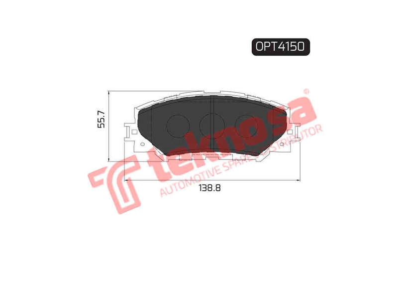 BRAKE PADS - OPT4150 (OPTIMA)