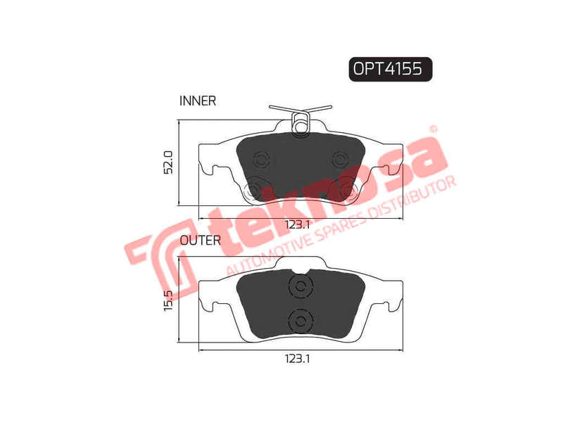 BRAKE PADS - OPT4155 (OPTIMA)