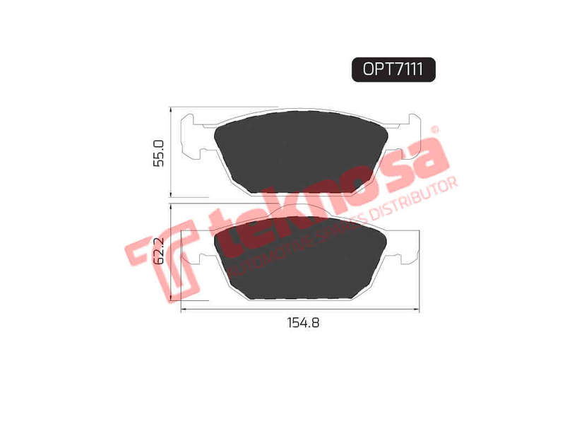 BRAKE PADS - OPT7111 (OPTIMA)