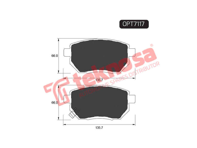 BRAKE PADS - OPT7117 (OPTIMA)