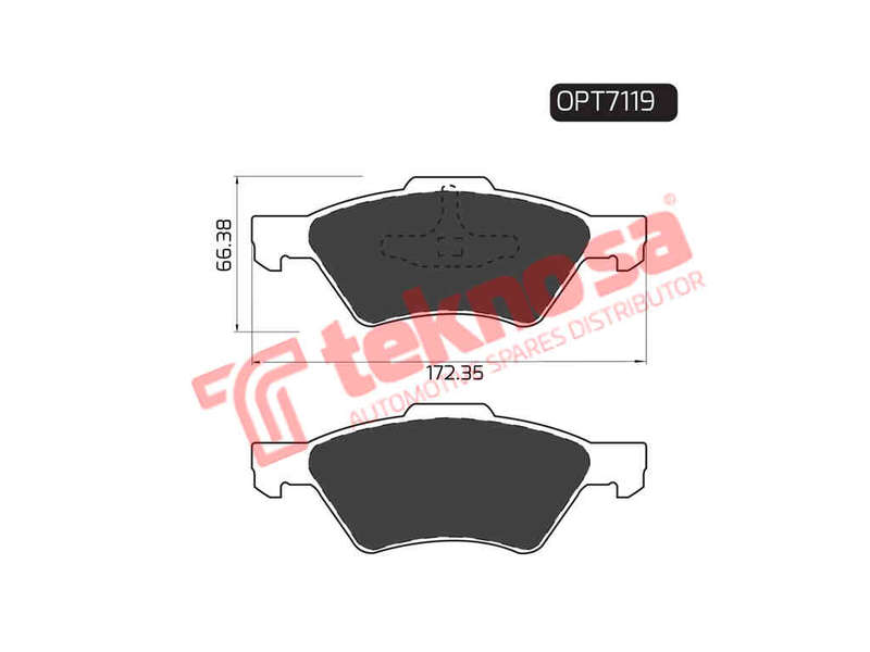 BRAKE PADS - OPT7119 (OPTIMA)