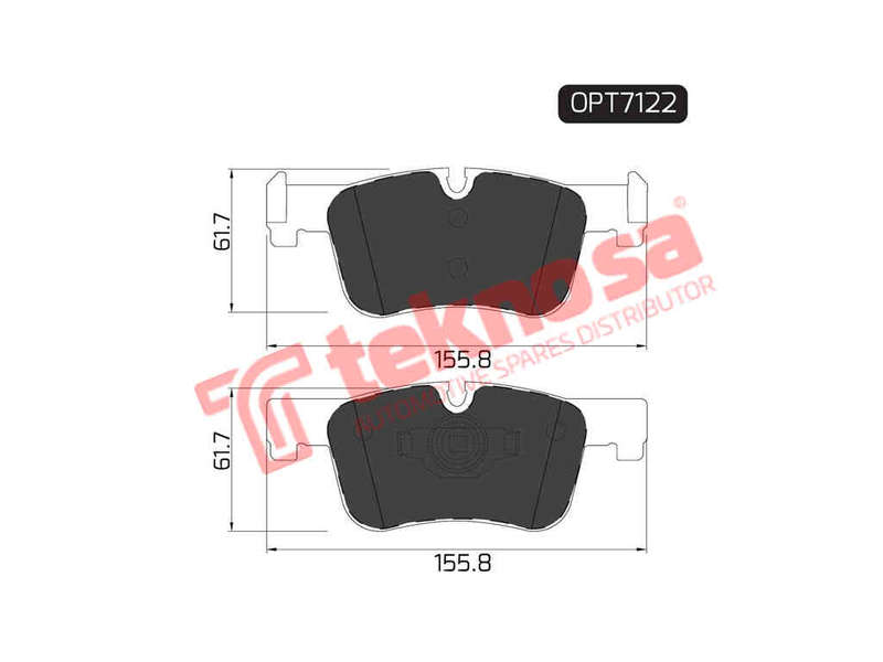 BRAKE PADS - OPT7122 (OPTIMA)