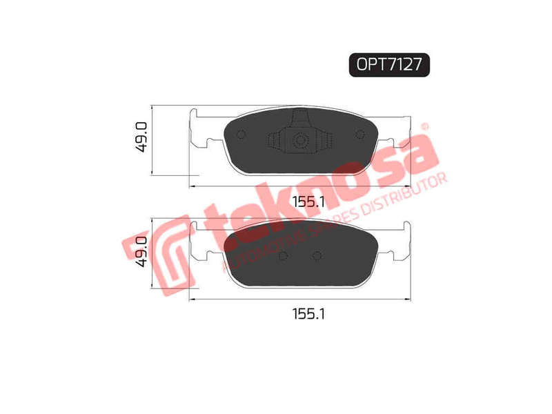 BRAKE PADS - OPT7127 (OPTIMA)