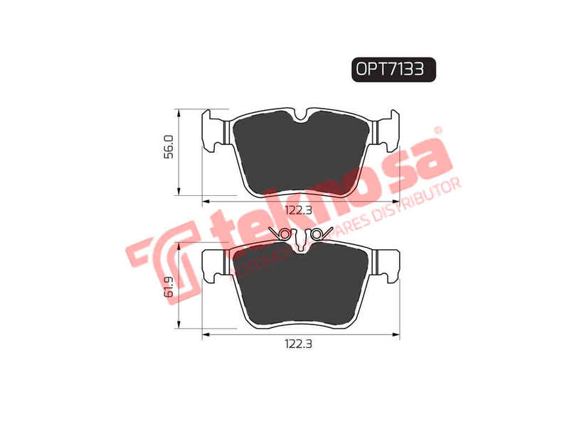 BRAKE PADS - OPT7133 (OPTIMA)