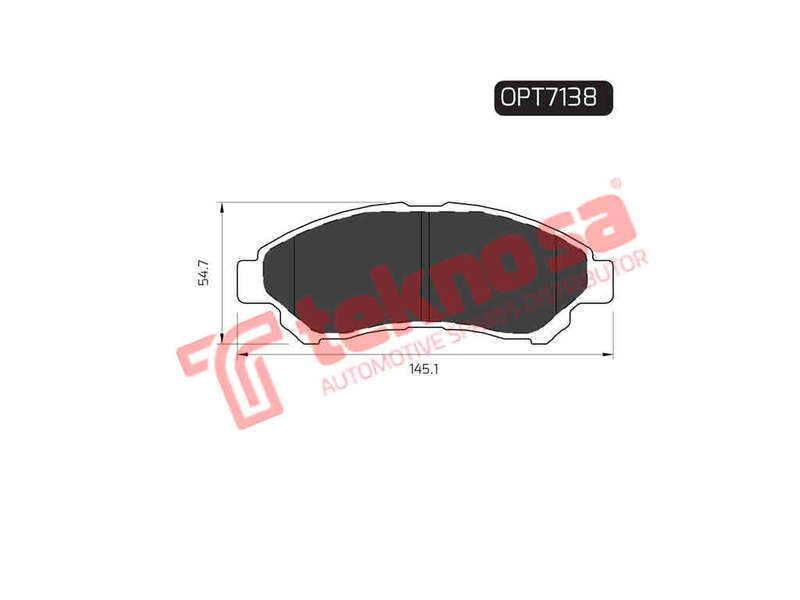 BRAKE PADS - OPT7138 (OPTIMA)