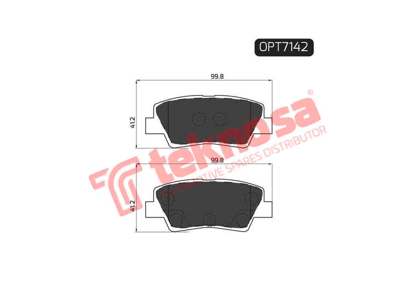BRAKE PADS - OPT7142 (OPTIMA)