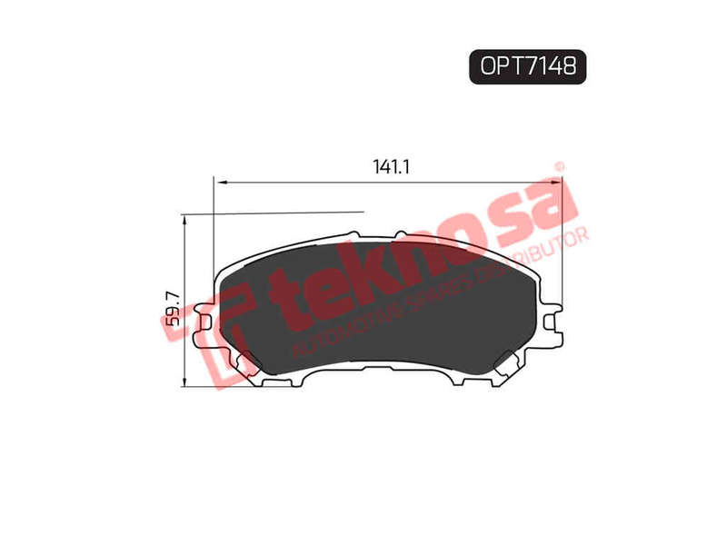 BRAKE PADS - OPT7148 (OPTIMA)