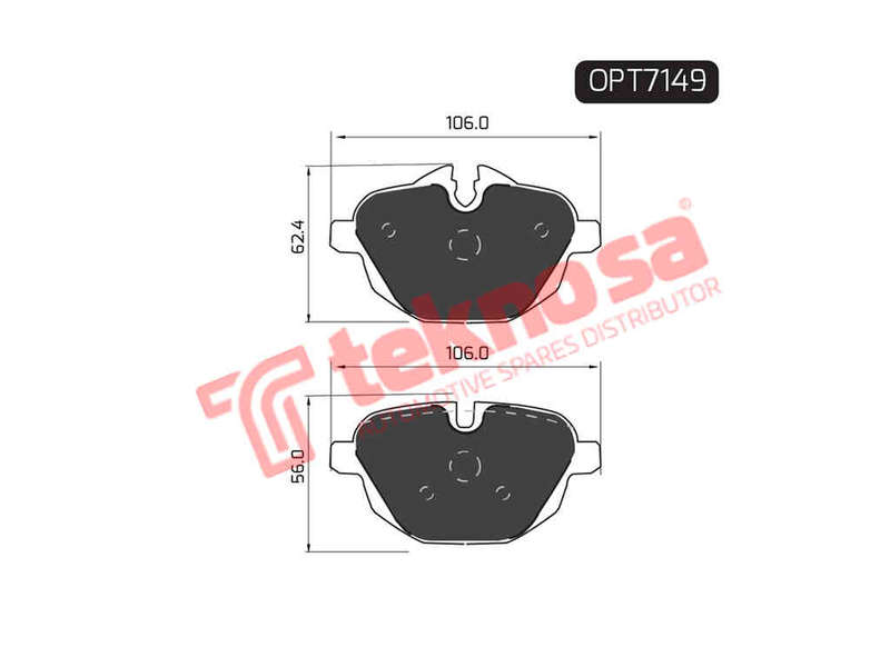 BRAKE PADS - OPT7149 (OPTIMA)