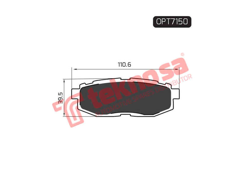 BRAKE PADS - OPT7150 (OPTIMA)