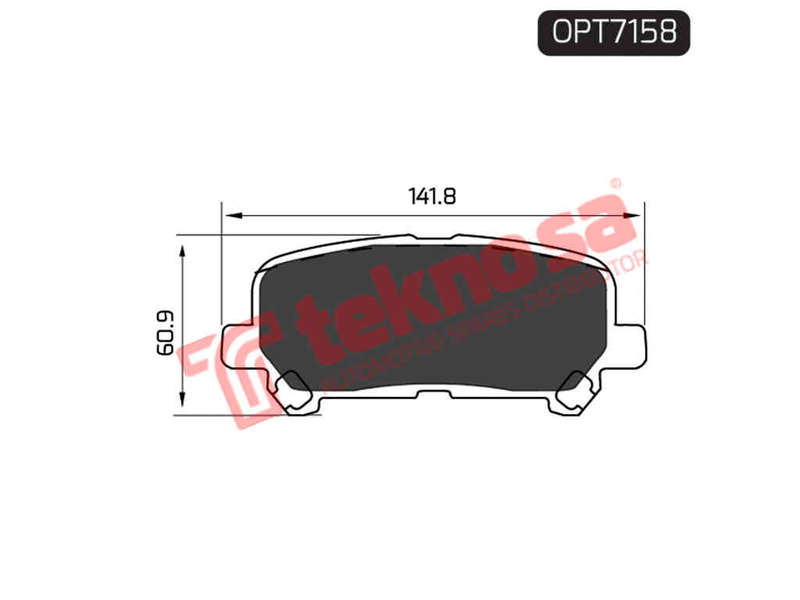 BRAKE PADS - OPT7158 (OPTIMA)