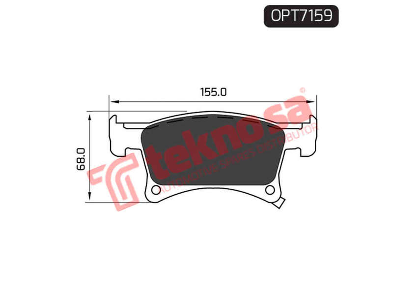 BRAKE PADS - OPT7159 (OPTIMA)