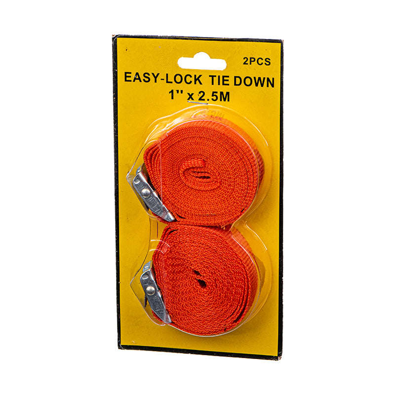 Buckle Luggage Straps Black -Red