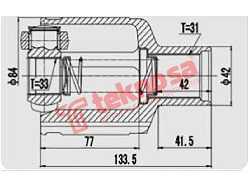 INNER CV JOINT - RN4010 (TEKNOSA)