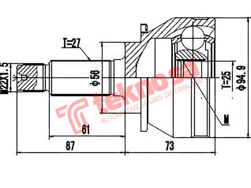 OUTER CV JOINT - SB5917 (TEKNOSA)