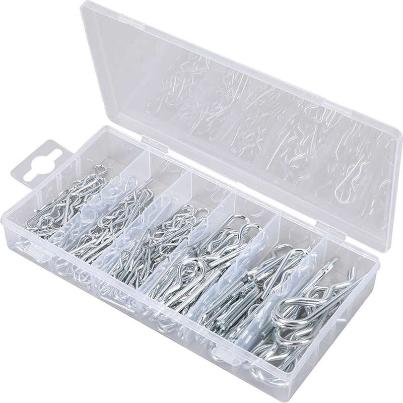 150 Piece Zinc Plated R Clips Set