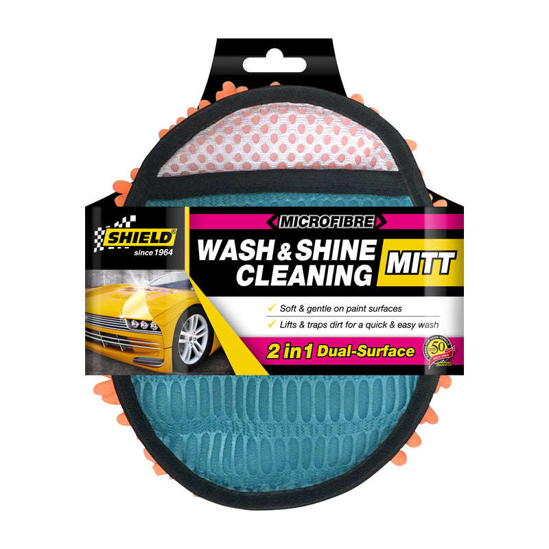 Microfibre Wash & Shine Mitt - Sh1143 (Shield)