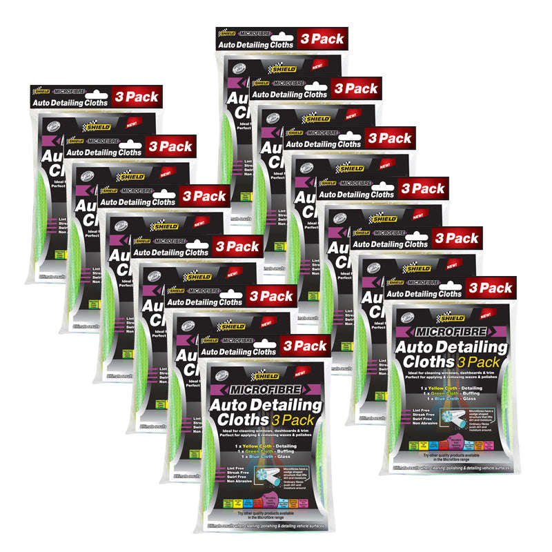 Shield 3X Auto Detailing Cloths (Pack Size: 12)