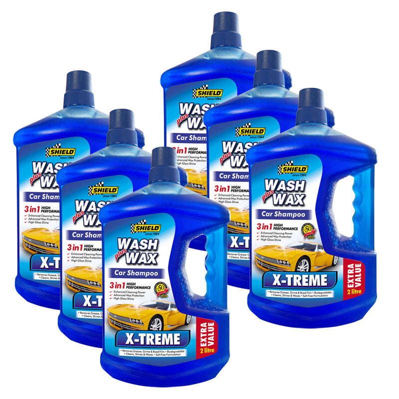 Shield Xtreme Wash Wax Shampoo - 2Litre (Pack Size: 6 )