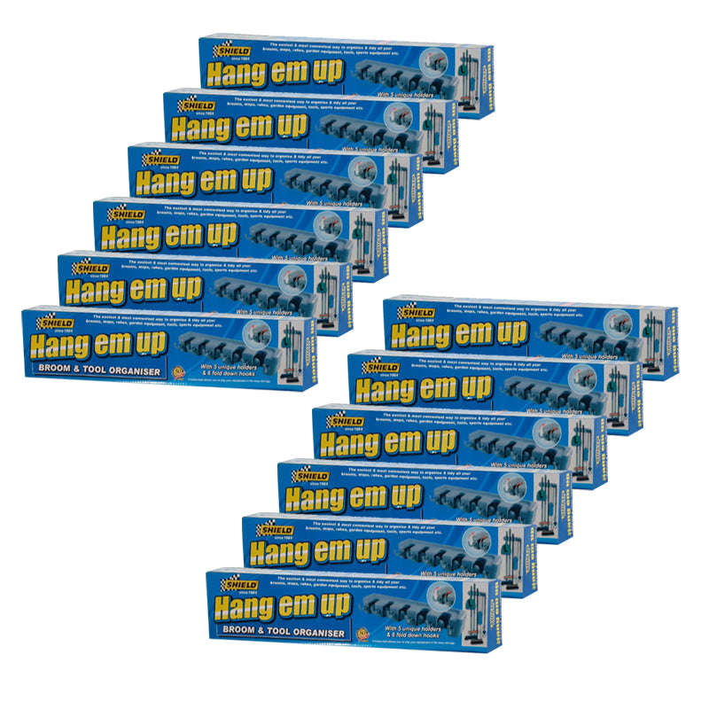 Shield - Hang 'Em Up Broom & Tool Organiser (Pack Size: 12)