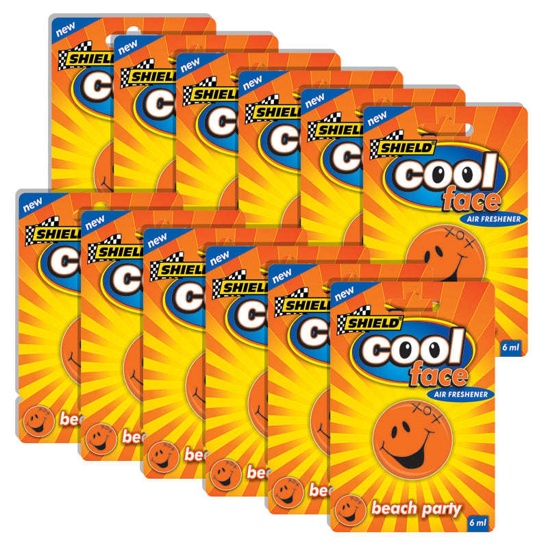 Shield Cool Face Freshener -Beach Party (Pack Size: 12)