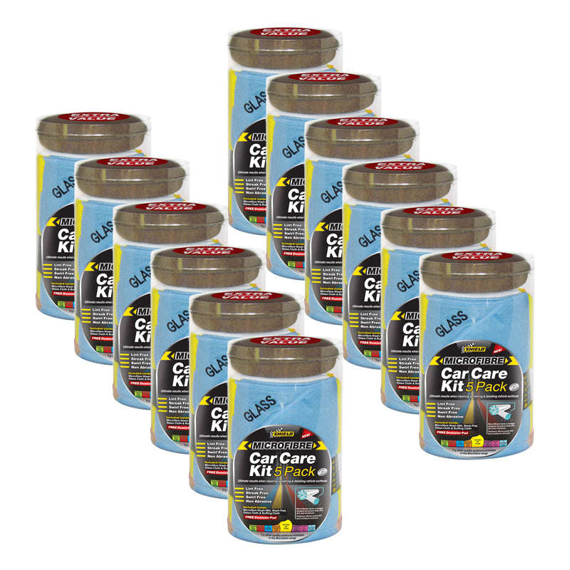Shield Microfibre Car Care Kit (Pack Size: 12)