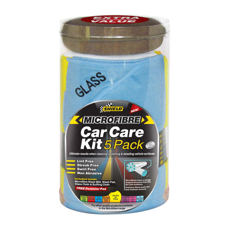 Shield Microfibre Car Glass Kit