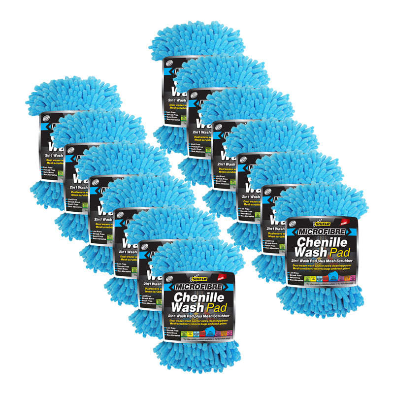 Shield Microfibre Chenille Wash Pad (Pack Size: 12)