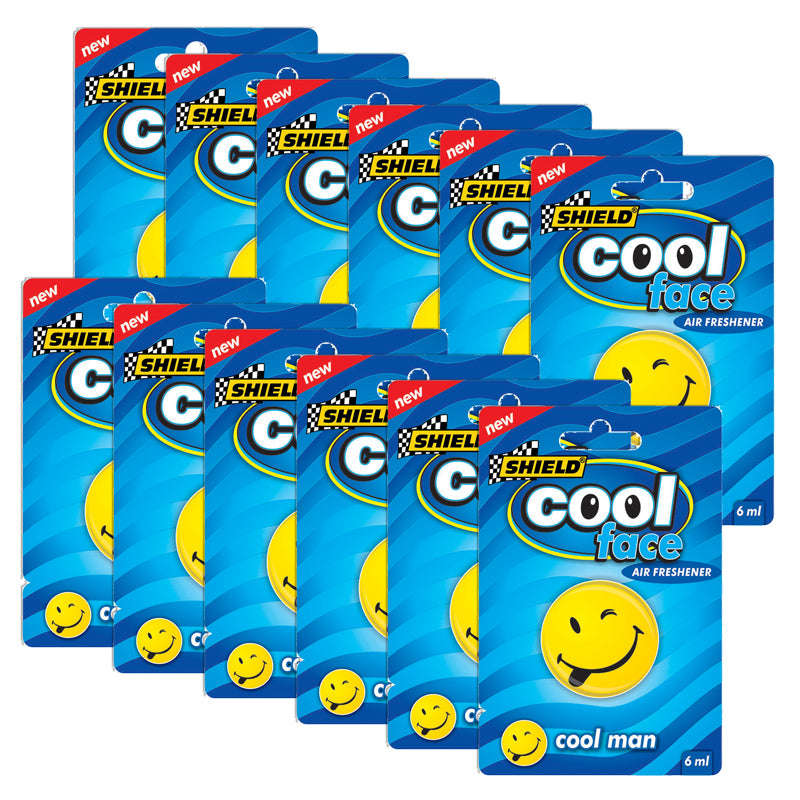 Shield Cool Face Freshener - Cool Man (Pack Size: 12)