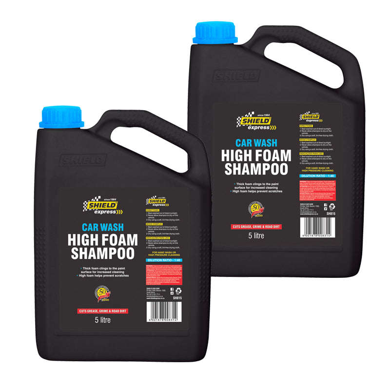 Shield Car Wash High Foam Shampoo - 5Litre (Pack Size: 2 )
