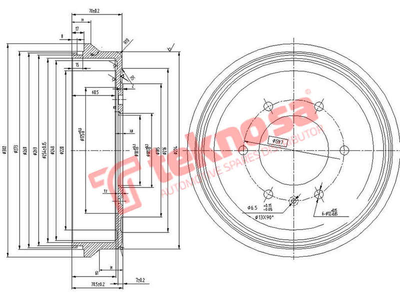 BRAKE DISC - TBD5223-K (OPTIMA)