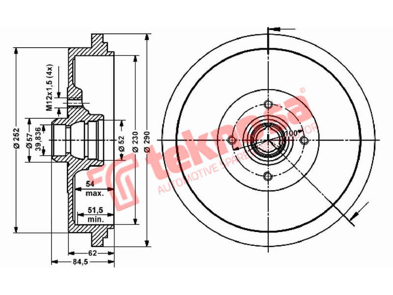 BRAKE DISC - TBD5302-K (OPTIMA)
