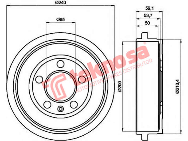 BRAKE DISC - TBD5303-K (OPTIMA)
