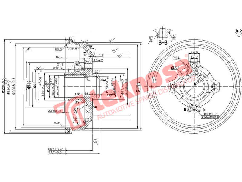 BRAKE DISC - TBD5330-K (OPTIMA)